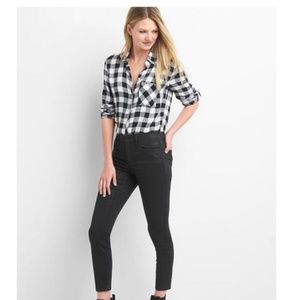 NWOT GAP Midrise True Skinny Ankle Jeans Black